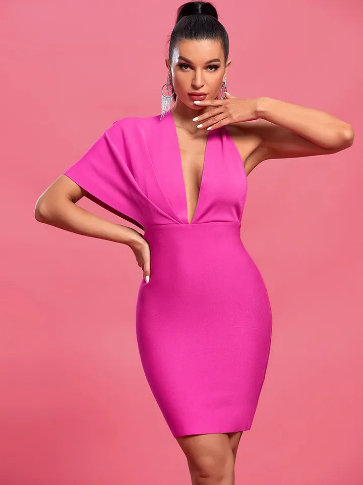 Sexy One Shoulder Party Bodycon Dress for Summer 2023 - Nightclub Backless Mini Dress for Women, Bodycon Dress