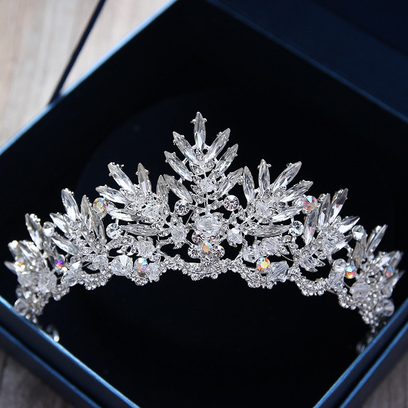 Diverse corone di cristallo color oro argento tiara sposa regina della moda per copricapo corona nuziale accessori per gioielli per capelli da sposa - Bridetobe.it