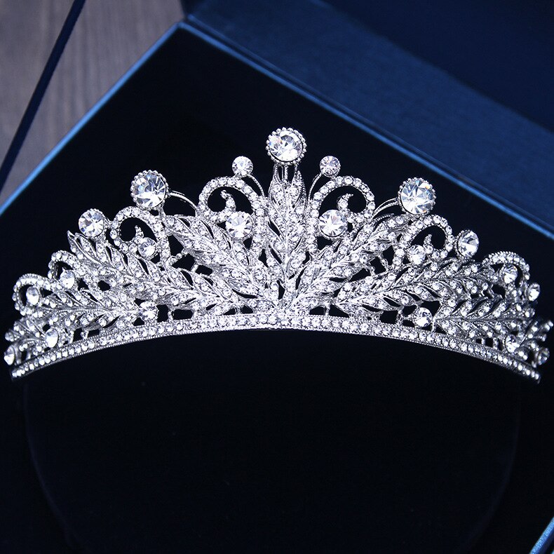 Diverse corone di cristallo color oro argento tiara sposa regina della moda per copricapo corona nuziale accessori per gioielli per capelli da sposa - Bridetobe.it