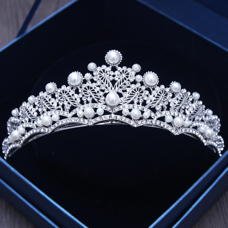 Diverse corone di cristallo color oro argento tiara sposa regina della moda per copricapo corona nuziale accessori per gioielli per capelli da sposa - Bridetobe.it