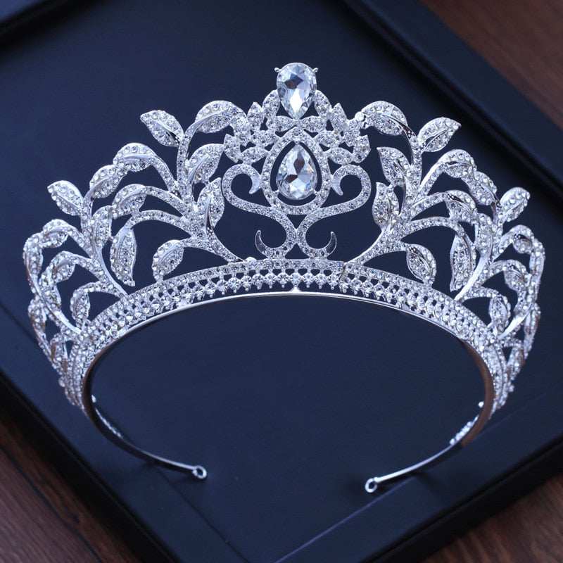 Diverse corone di cristallo color oro argento tiara sposa regina della moda per copricapo corona nuziale accessori per gioielli per capelli da sposa - Bridetobe.it