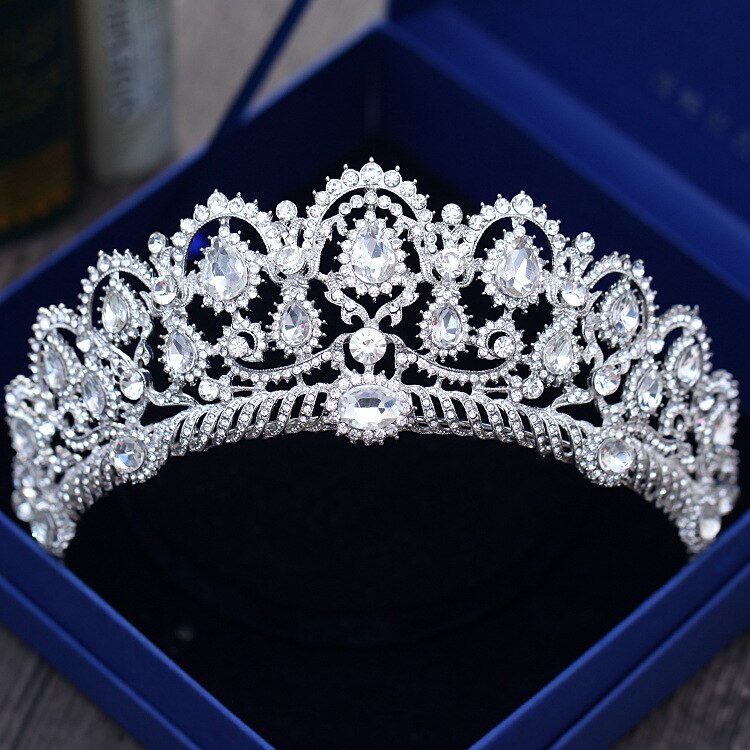 Diverse corone di cristallo color oro argento tiara sposa regina della moda per copricapo corona nuziale accessori per gioielli per capelli da sposa - Bridetobe.it