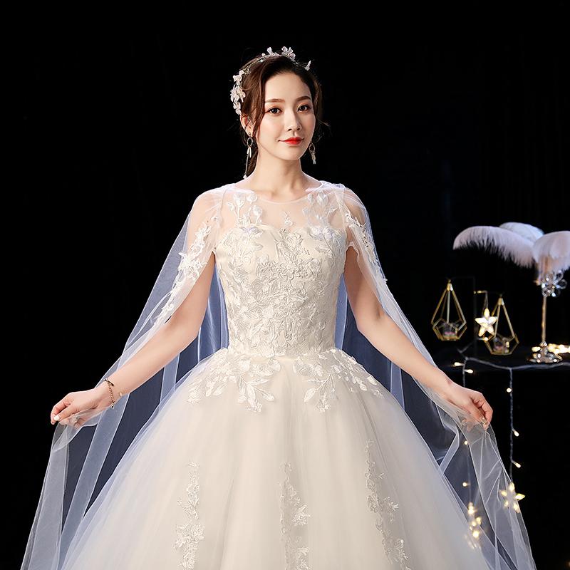 2023 Vintage Wedding Dress with Elegant Court Train and Lace Embroidery - Princess Style
