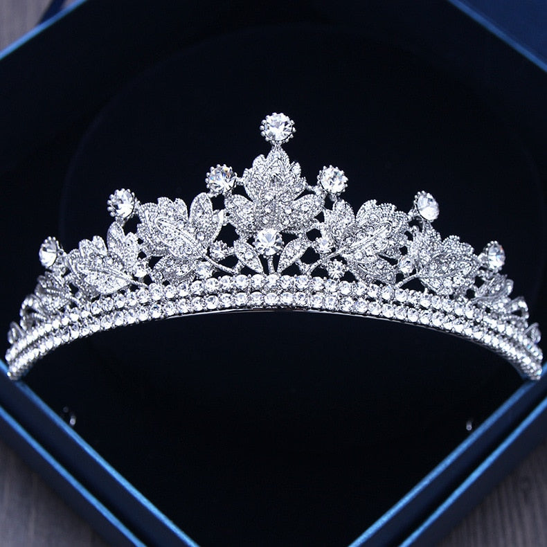 Diverse corone di cristallo color oro argento tiara sposa regina della moda per copricapo corona nuziale accessori per gioielli per capelli da sposa - Bridetobe.it