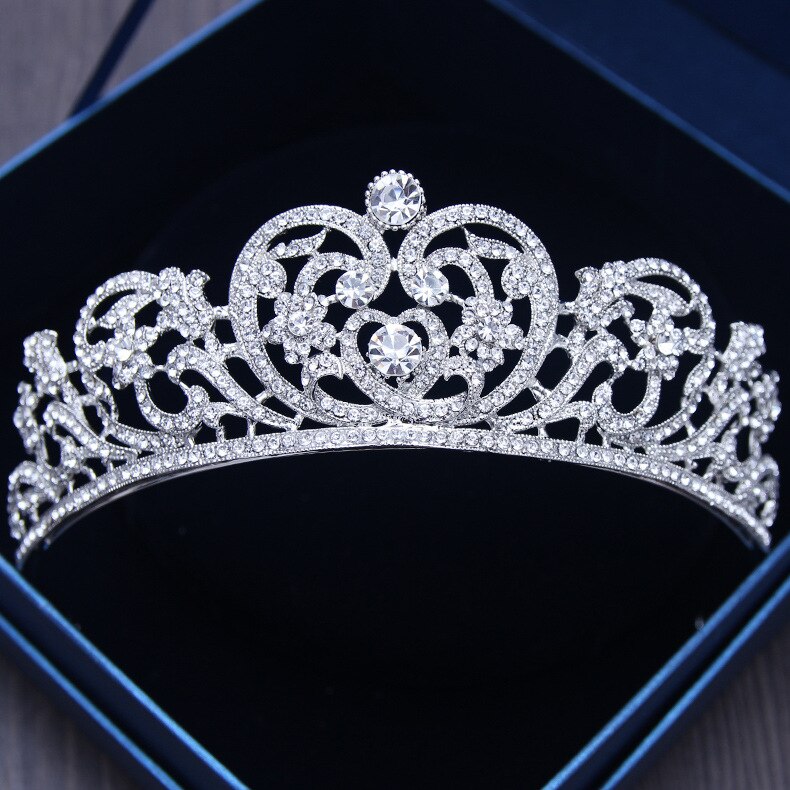 Diverse corone di cristallo color oro argento tiara sposa regina della moda per copricapo corona nuziale accessori per gioielli per capelli da sposa - Bridetobe.it