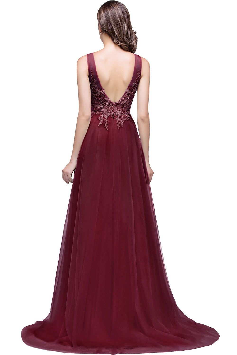 Eleganti abiti da damigella d'onore in chiffon estivo A Line lunghi abiti da festa per gli ospiti di nozze - Bridetobe.it
