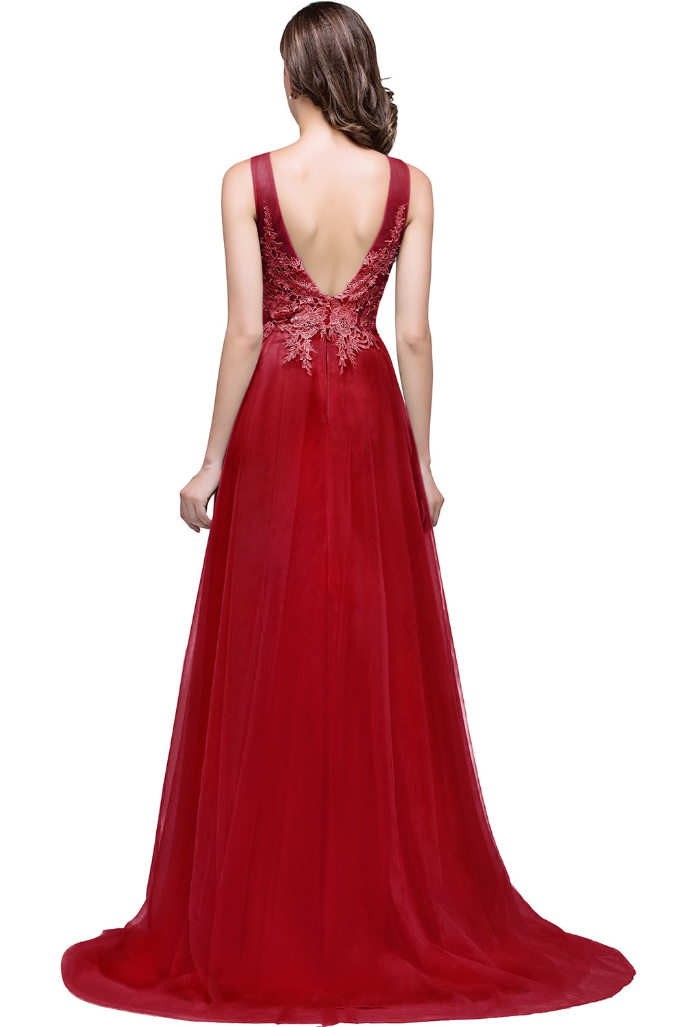 Eleganti abiti da damigella d'onore in chiffon estivo A Line lunghi abiti da festa per gli ospiti di nozze - Bridetobe.it