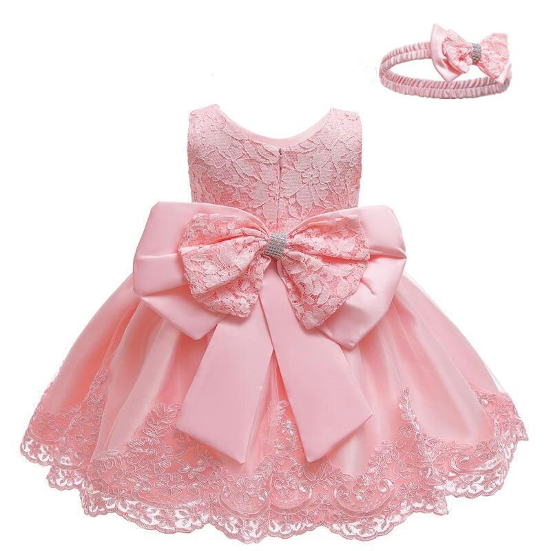 Baby Girl Party Dress: 1st Birthday Princess Dress, Lace Christening Dress