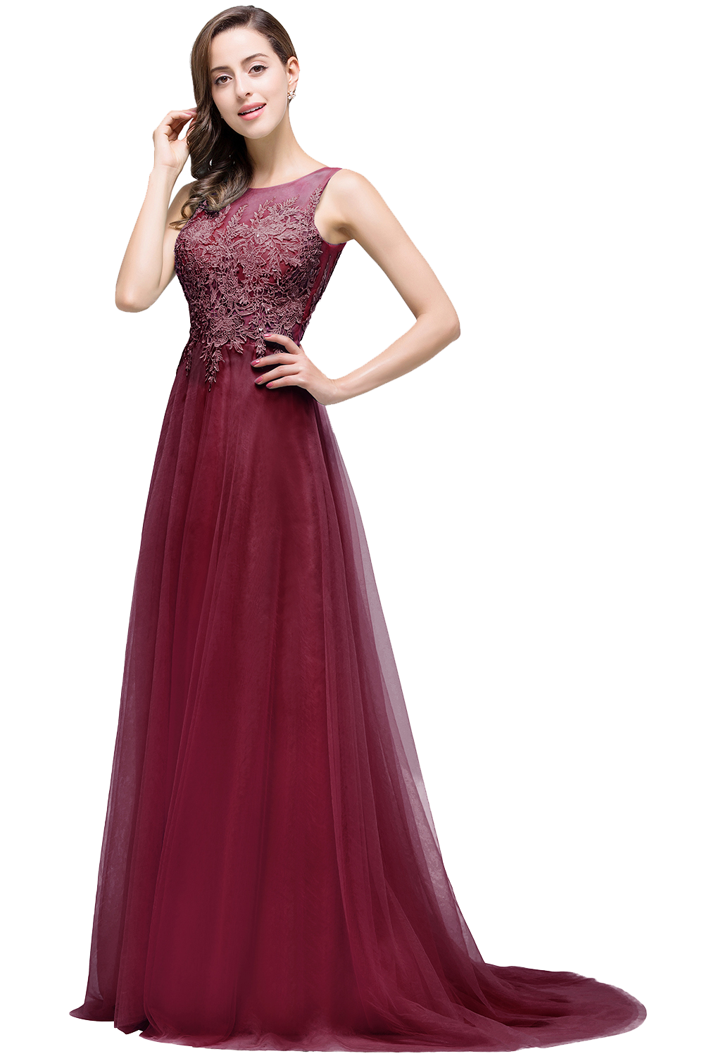 Eleganti abiti da damigella d'onore in chiffon estivo A Line lunghi abiti da festa per gli ospiti di nozze - Bridetobe.it