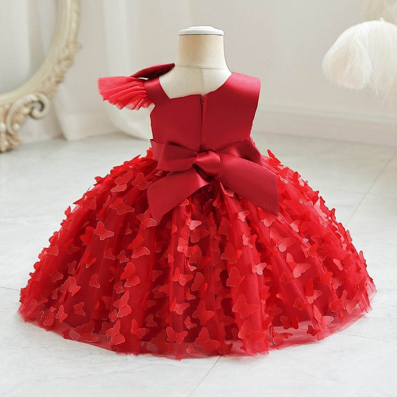 DovearkGirl's dress Little child's mesh gauze pommel skirt Dinner dress Sleeveless Princess skirt Purple M133 - Bridetobe.it