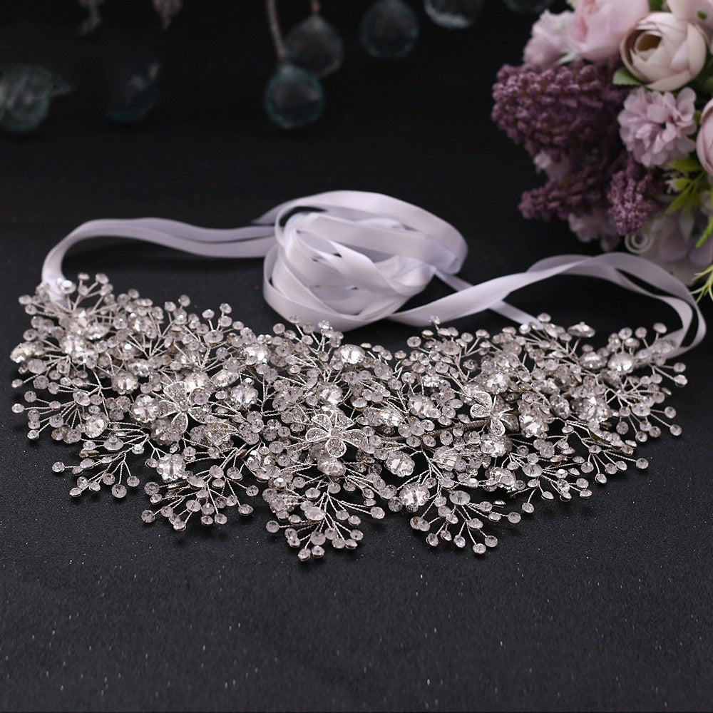 Cintura di lusso fatta a mano con cristalli di strass in lega - Accessori per sposa - Bridetobe.it