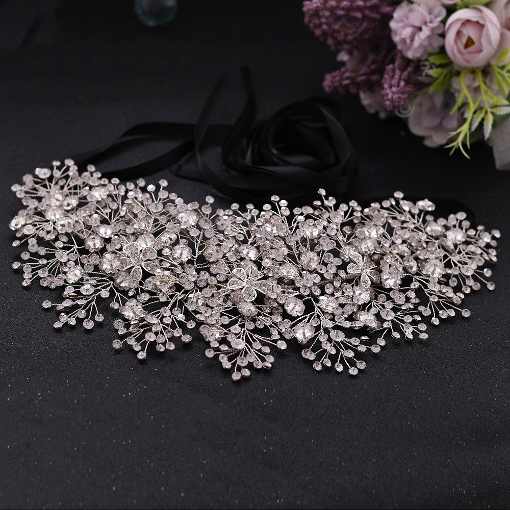 Cintura di lusso fatta a mano con cristalli di strass in lega - Accessori per sposa - Bridetobe.it
