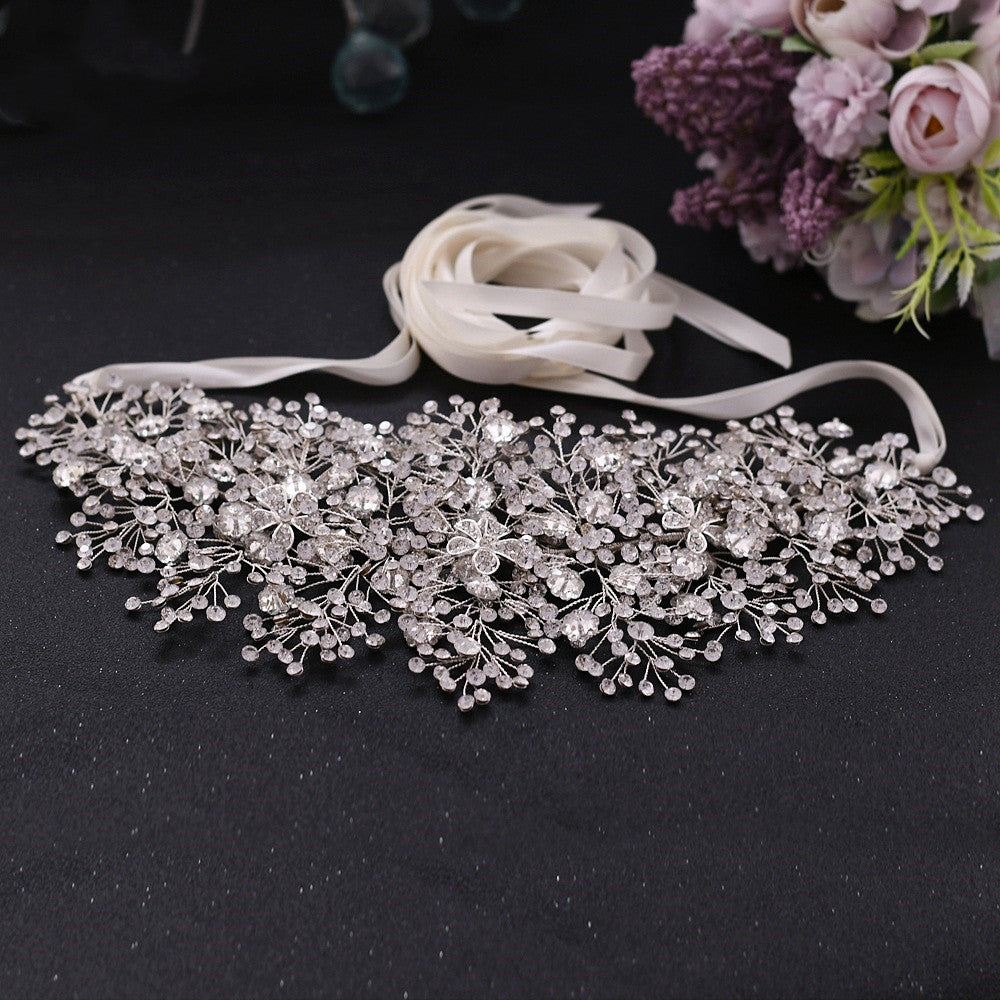 Cintura di lusso fatta a mano con cristalli di strass in lega - Accessori per sposa - Bridetobe.it