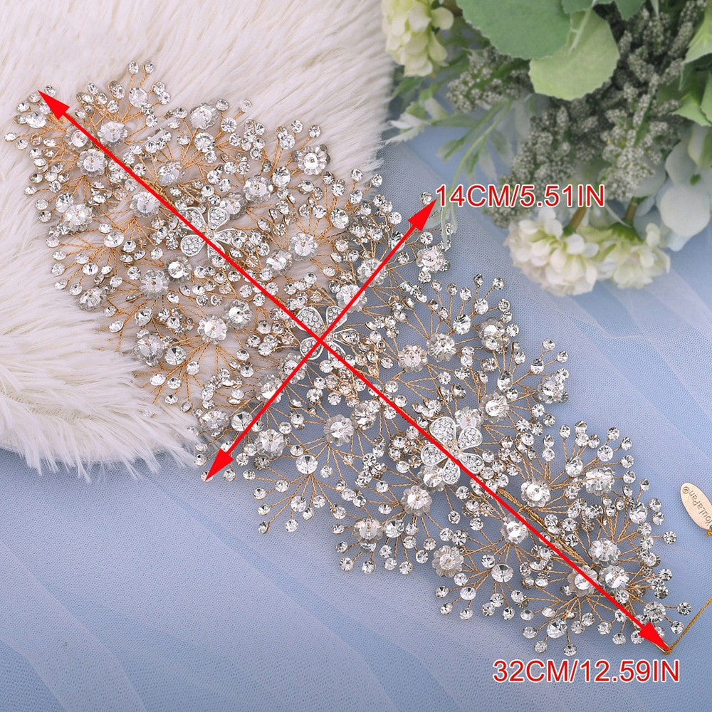 Cintura di lusso fatta a mano con cristalli di strass in lega - Accessori per sposa - Bridetobe.it
