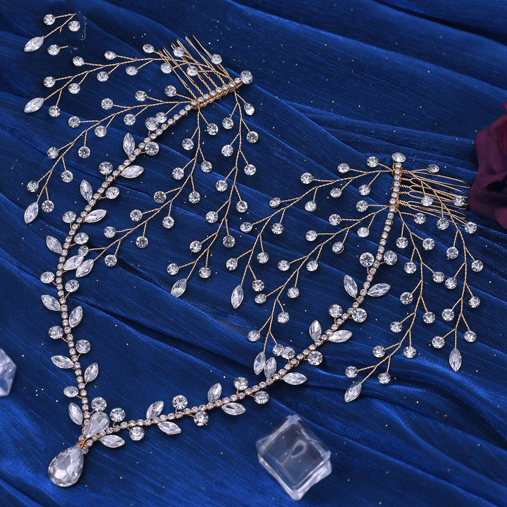 Tiara con strass e cristalli per accessori per capelli da sposa: eleganza regale per il tuo grande giorno" - Bridetobe.it