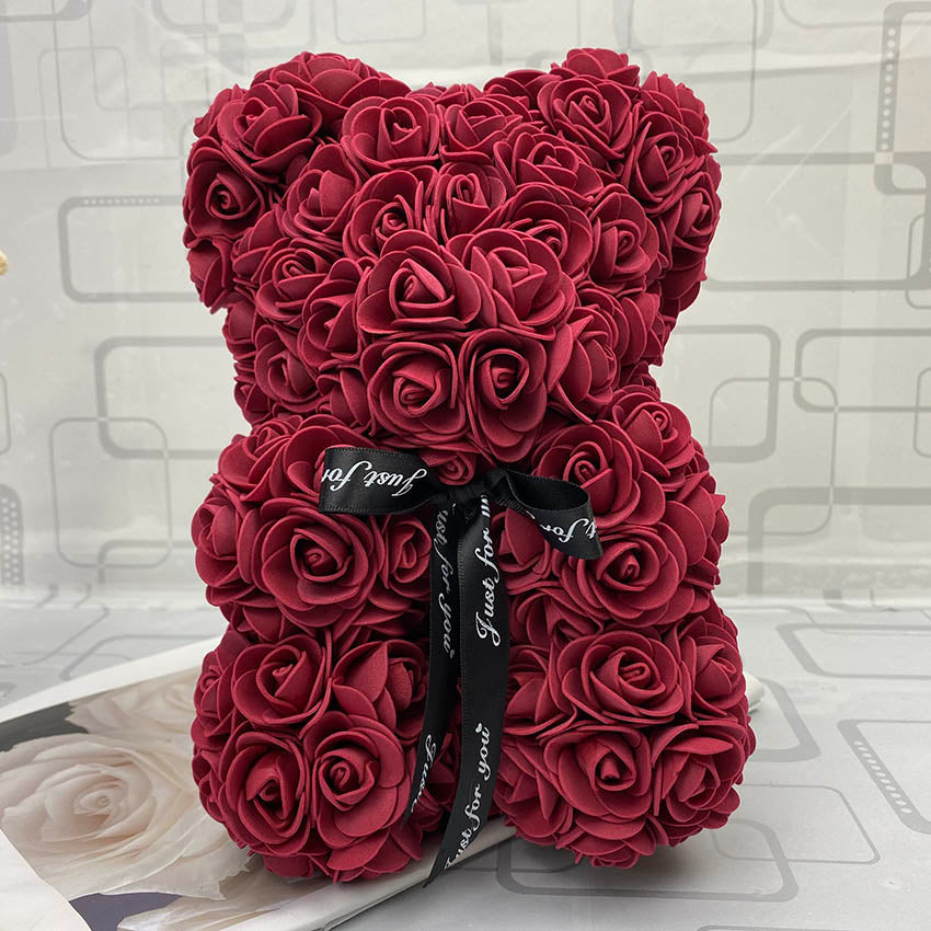 Orso di Rose Eterne Creativo per San Valentino, Natale e Matrimonio - Bridetobe.it