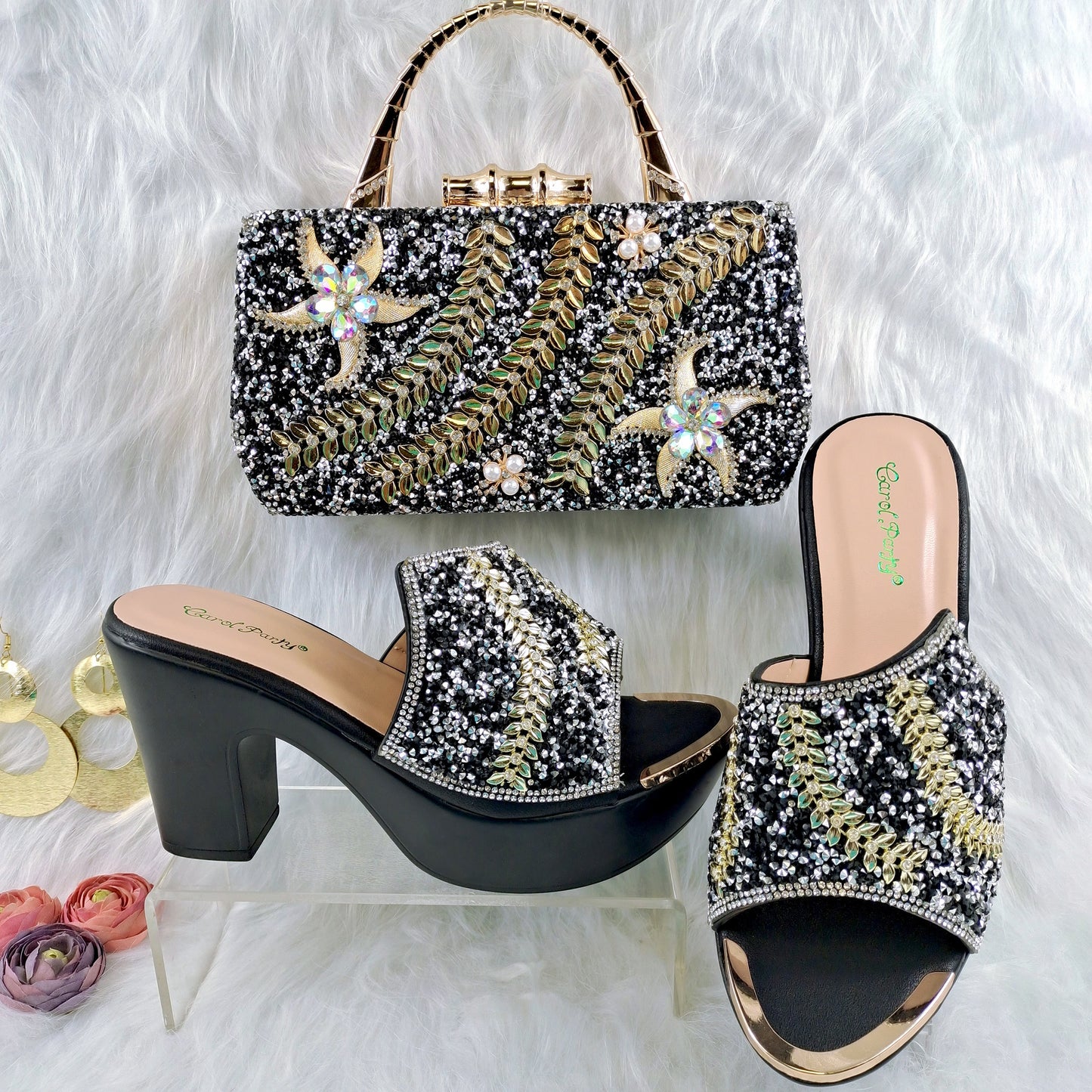 Set di scarpe e borsa fatte a mano con design elegante, comode e adatte ad ogni occasione - Bridetobe.it