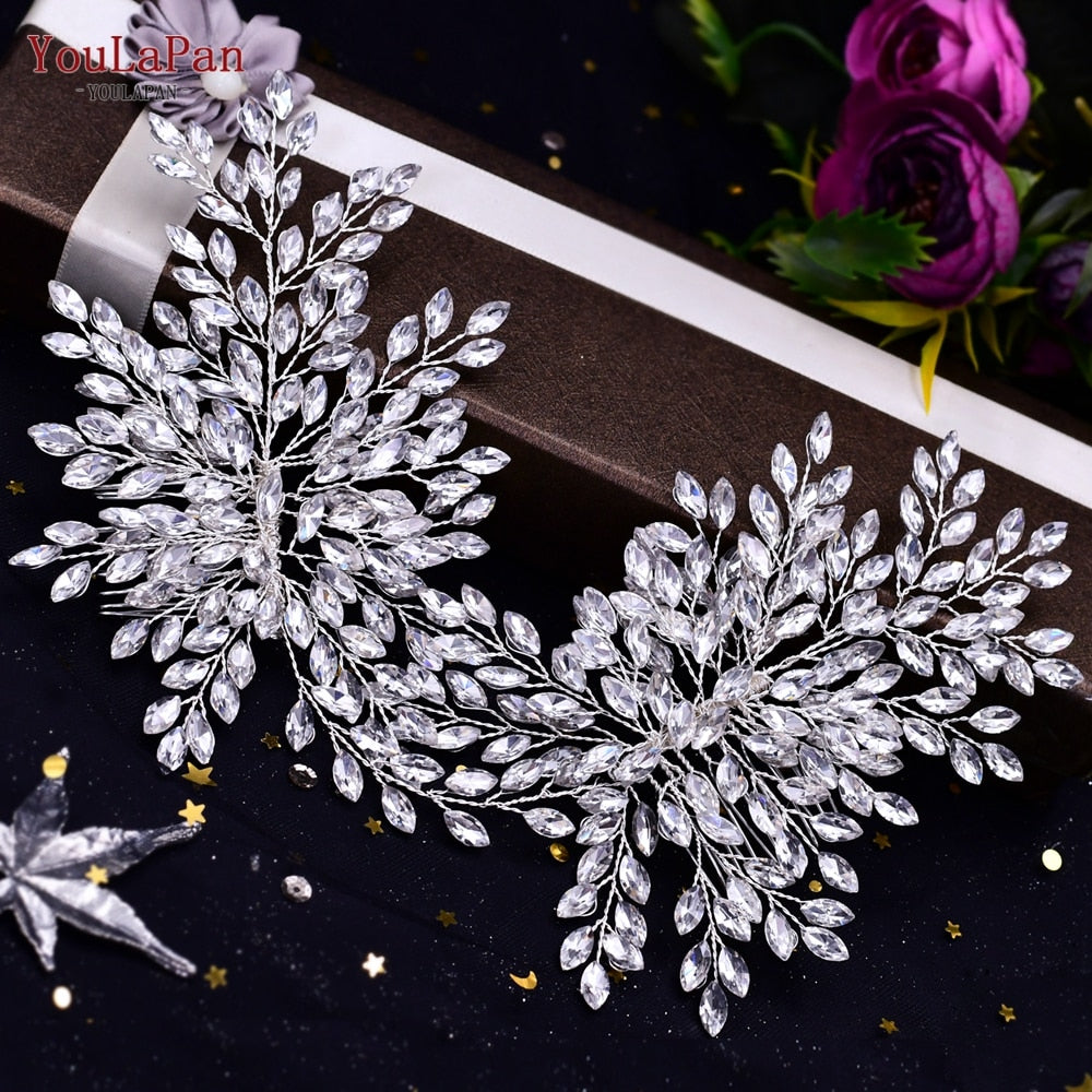 Accessori da sposa-Corona di Strass e Diademi in Strass per Concorso di Bellezza, Matrimonio e Accessori per Capelli da Sposa - Forma di  Fiori Fatta a Mano - Bridetobe.it