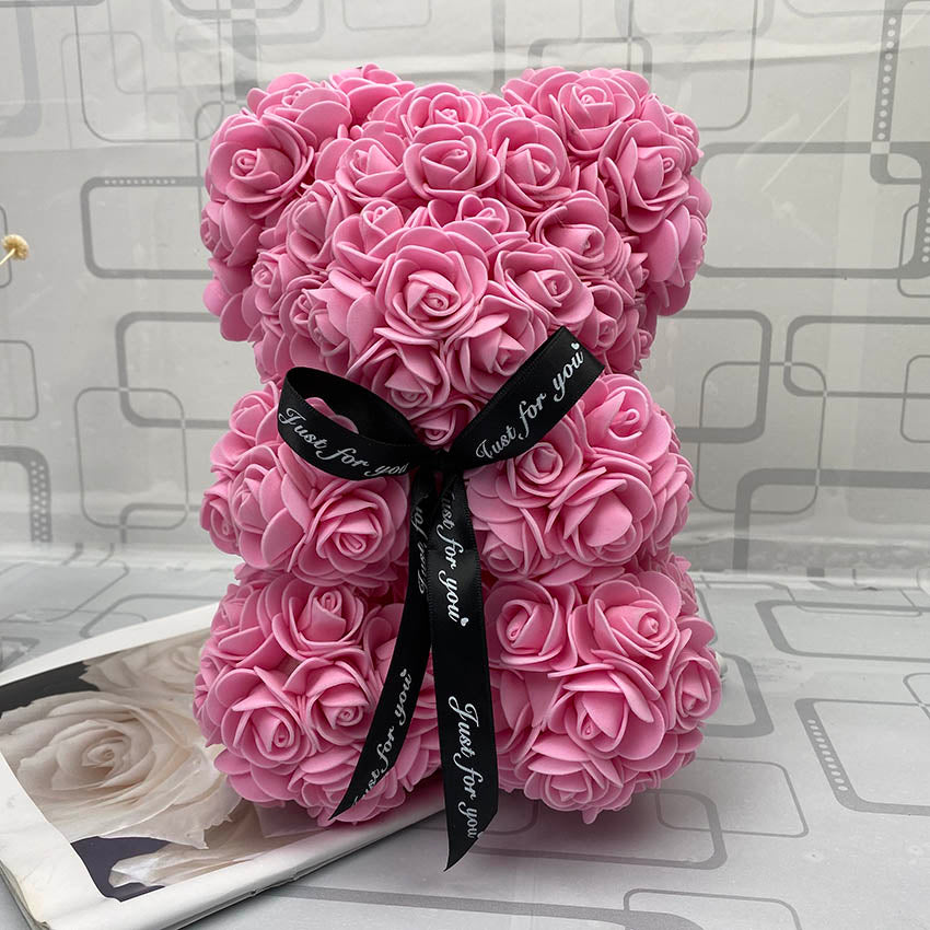 Orso di Rose Eterne Creativo per San Valentino, Natale e Matrimonio - Bridetobe.it