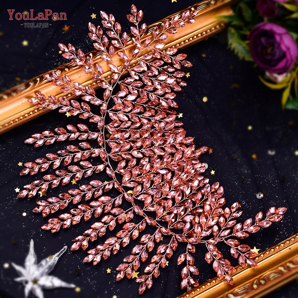 Accessori da sposa-Corona di Strass e Diademi in Strass per Concorso di Bellezza, Matrimonio e Accessori per Capelli da Sposa - Forma di  Fiori Fatta a Mano - Bridetobe.it