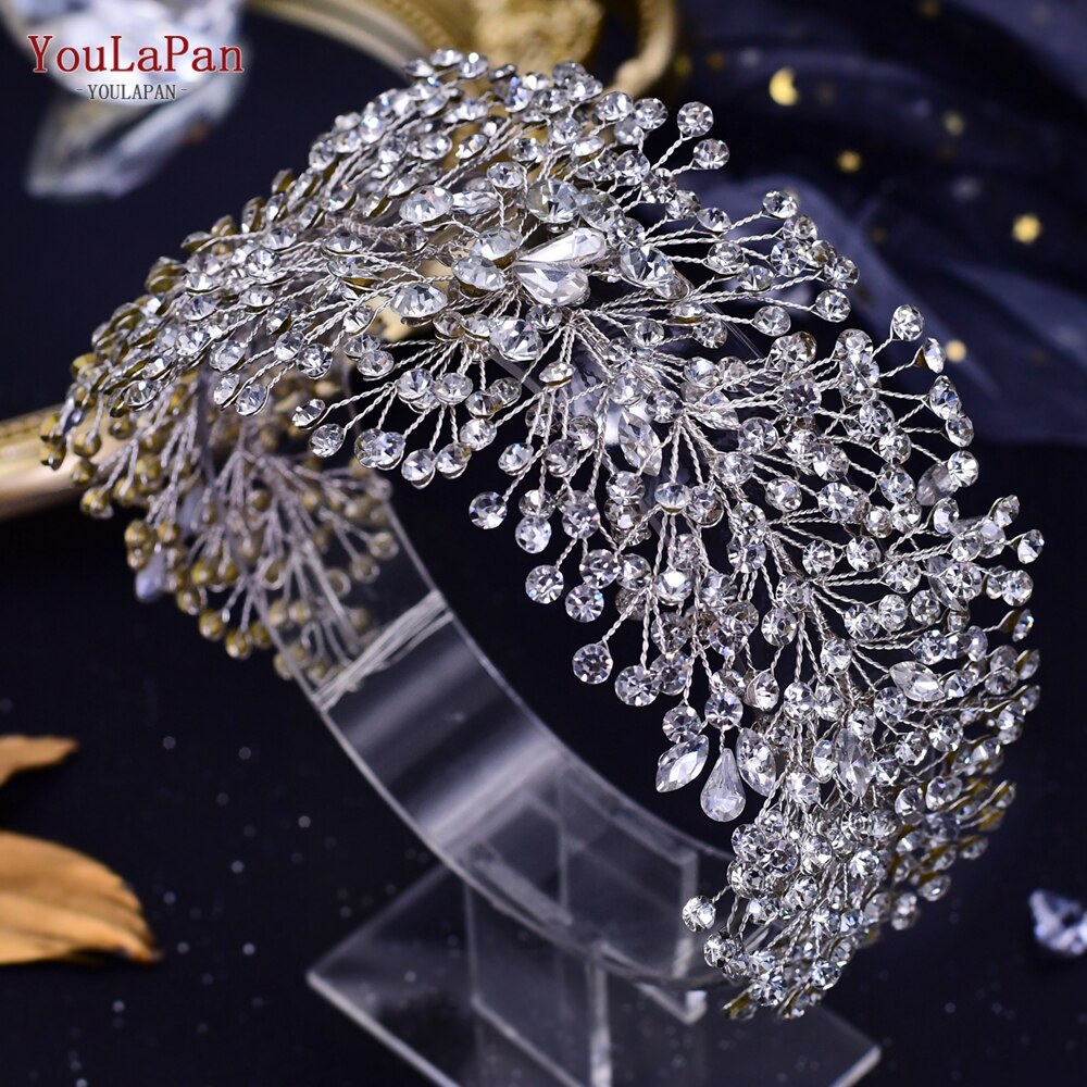 Accessori da sposa-Corona di Strass e Diademi in Strass per Concorso di Bellezza, Matrimonio e Accessori per Capelli da Sposa - Forma di  Fiori Fatta a Mano - Bridetobe.it