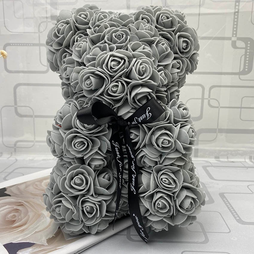 Orso di Rose Eterne Creativo per San Valentino, Natale e Matrimonio - Bridetobe.it