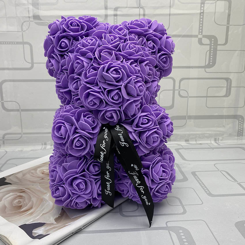 Orso di Rose Eterne Creativo per San Valentino, Natale e Matrimonio - Bridetobe.it
