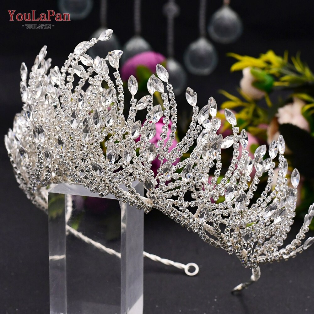 Fasce per capelli Corona da sposa di lusso fatti a mano con perle e cristalli - Bridetobe.it