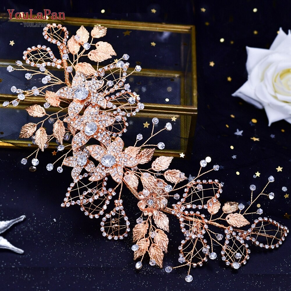 Accessori da sposa-Corona di Strass e Diademi in Strass per Concorso di Bellezza, Matrimonio e Accessori per Capelli da Sposa - Forma di  Fiori Fatta a Mano - Bridetobe.it