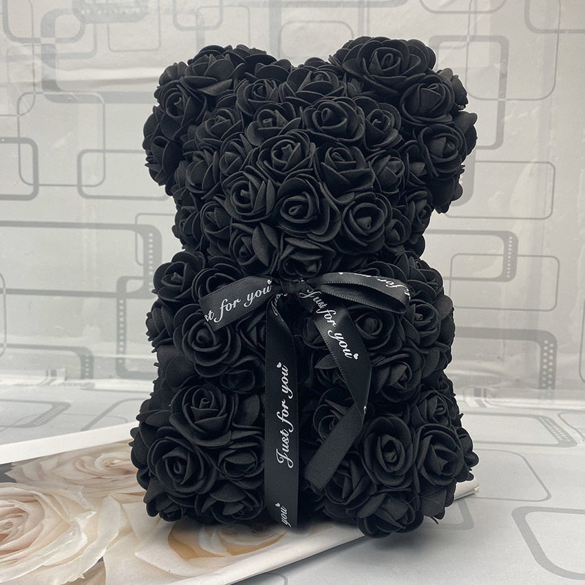 Orso di Rose Eterne Creativo per San Valentino, Natale e Matrimonio - Bridetobe.it