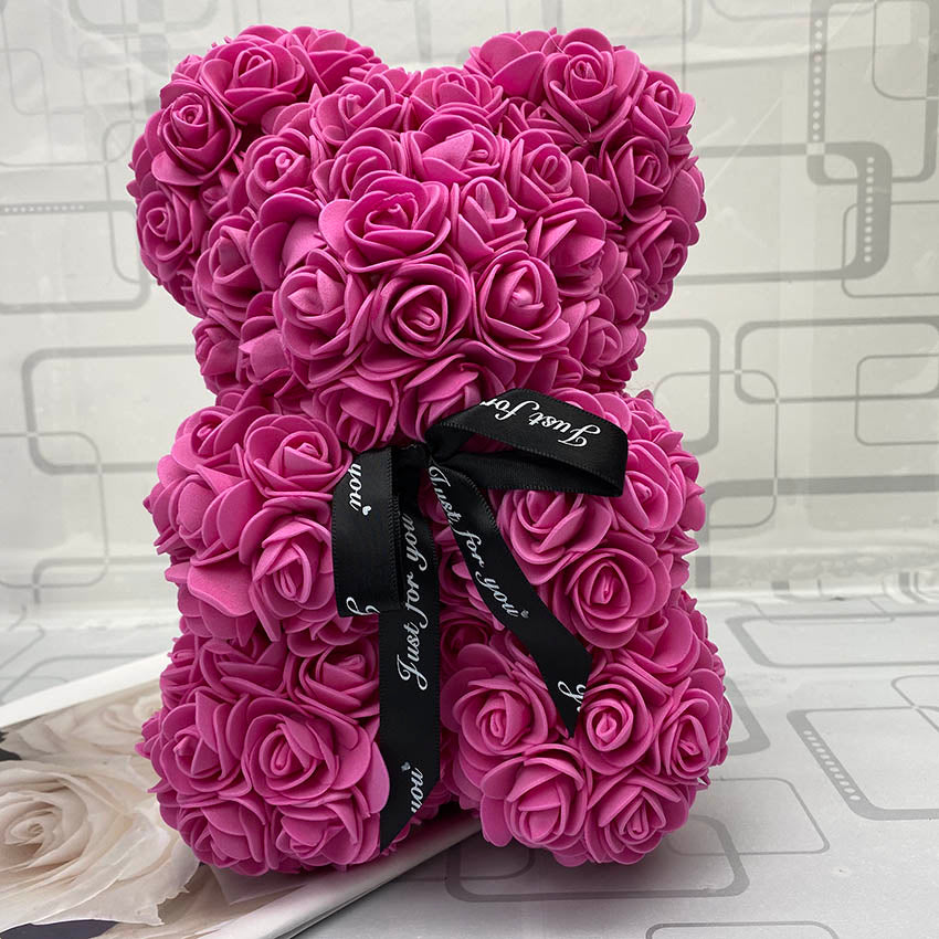 Orso di Rose Eterne Creativo per San Valentino, Natale e Matrimonio - Bridetobe.it
