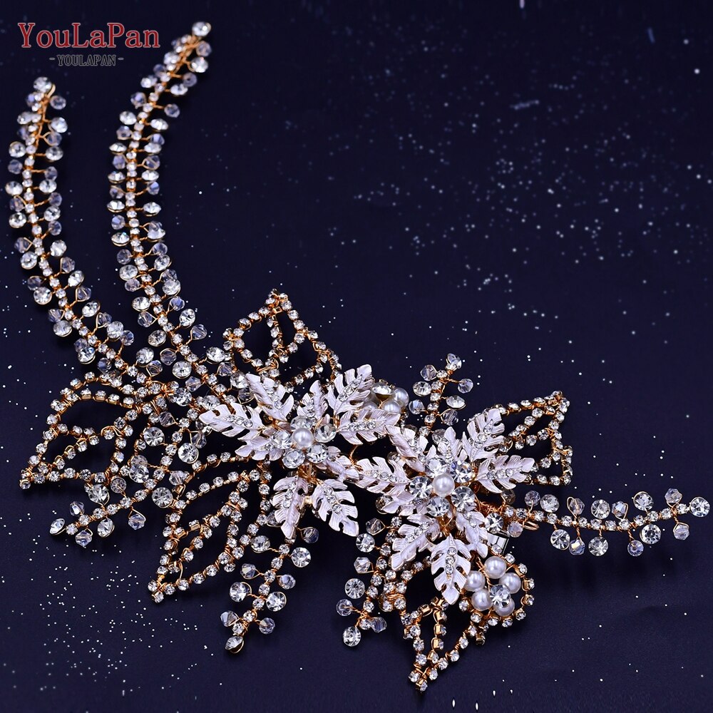 Accessori da sposa-Corona di Strass e Diademi in Strass per Concorso di Bellezza, Matrimonio e Accessori per Capelli da Sposa - Forma di  Fiori Fatta a Mano - Bridetobe.it