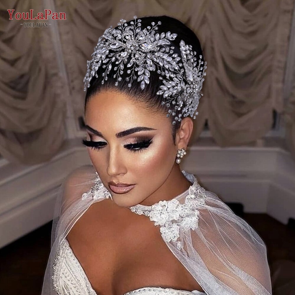 Fascia per capelli Nuziale con Strass a Forma di Fiore Fatto a Mano con Cristalli per un Look di Lusso" - Bridetobe.it