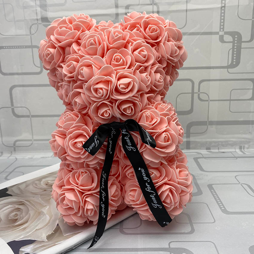 Orso di Rose Eterne Creativo per San Valentino, Natale e Matrimonio - Bridetobe.it