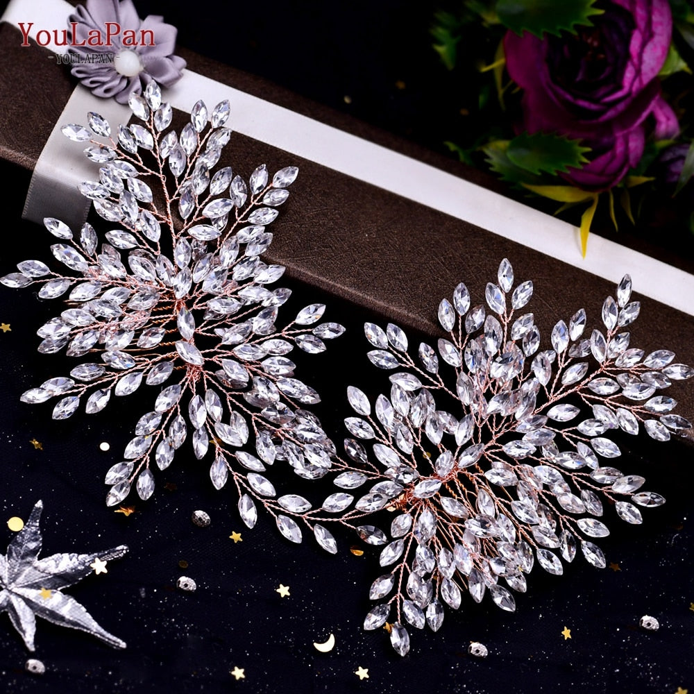 Accessori da sposa-Corona di Strass e Diademi in Strass per Concorso di Bellezza, Matrimonio e Accessori per Capelli da Sposa - Forma di  Fiori Fatta a Mano - Bridetobe.it