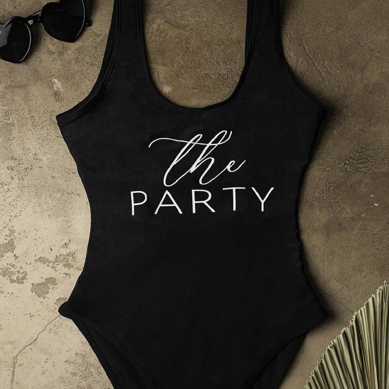 Costume da bagno personalizzato per la moglie della festa - Ideale per spiaggia, piscina, crociera, addio al nubilato, festa nuziale, luna di miele, regalo per le damigelle d'onore - Bridetobe.it
