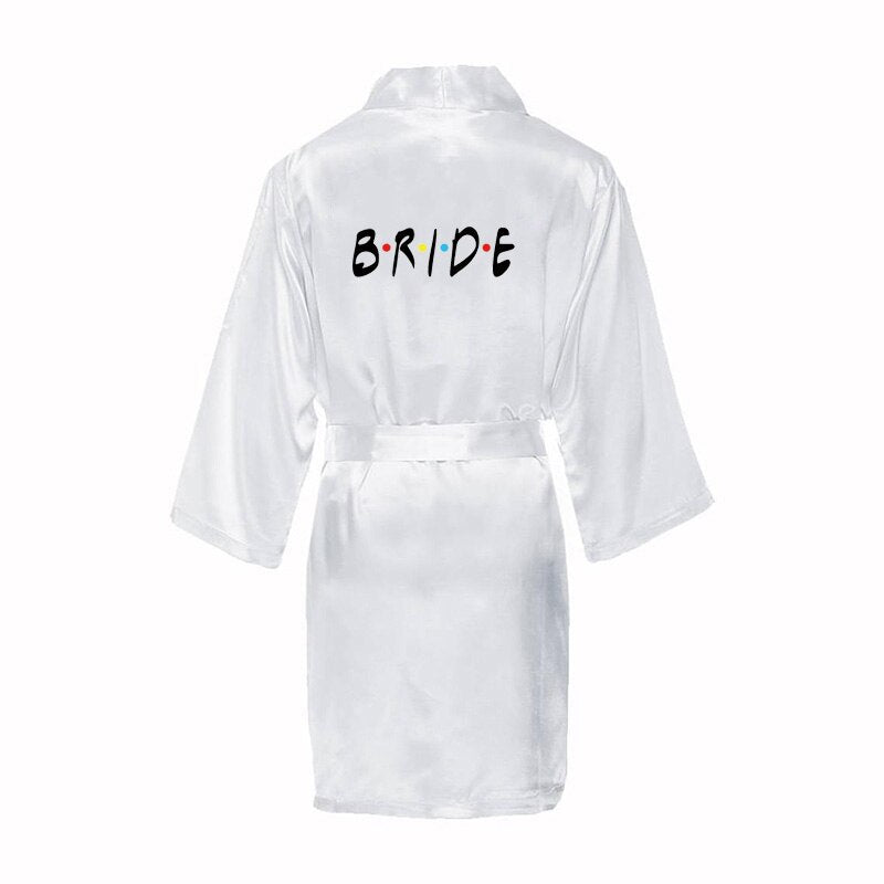 Vestaglia da Sposa per Addio al Nubilato, Serata tra Ragazze, Festa Nuziale, Regalo per Proporre alle Damigelle - Bridetobe.it