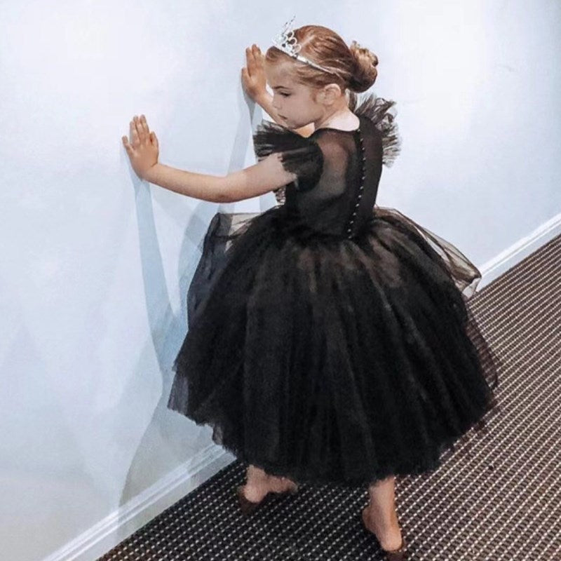 Abito da cerimonia per bambina con paillettes, tutù e gonna da festa, battesimo, compleanno - Bridetobe.it