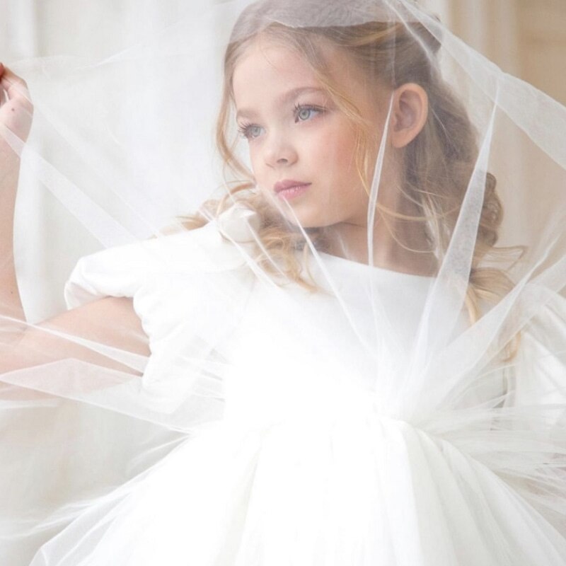 Abito da cerimonia per bambina con paillettes, tutù e gonna da festa, battesimo, compleanno - Bridetobe.it