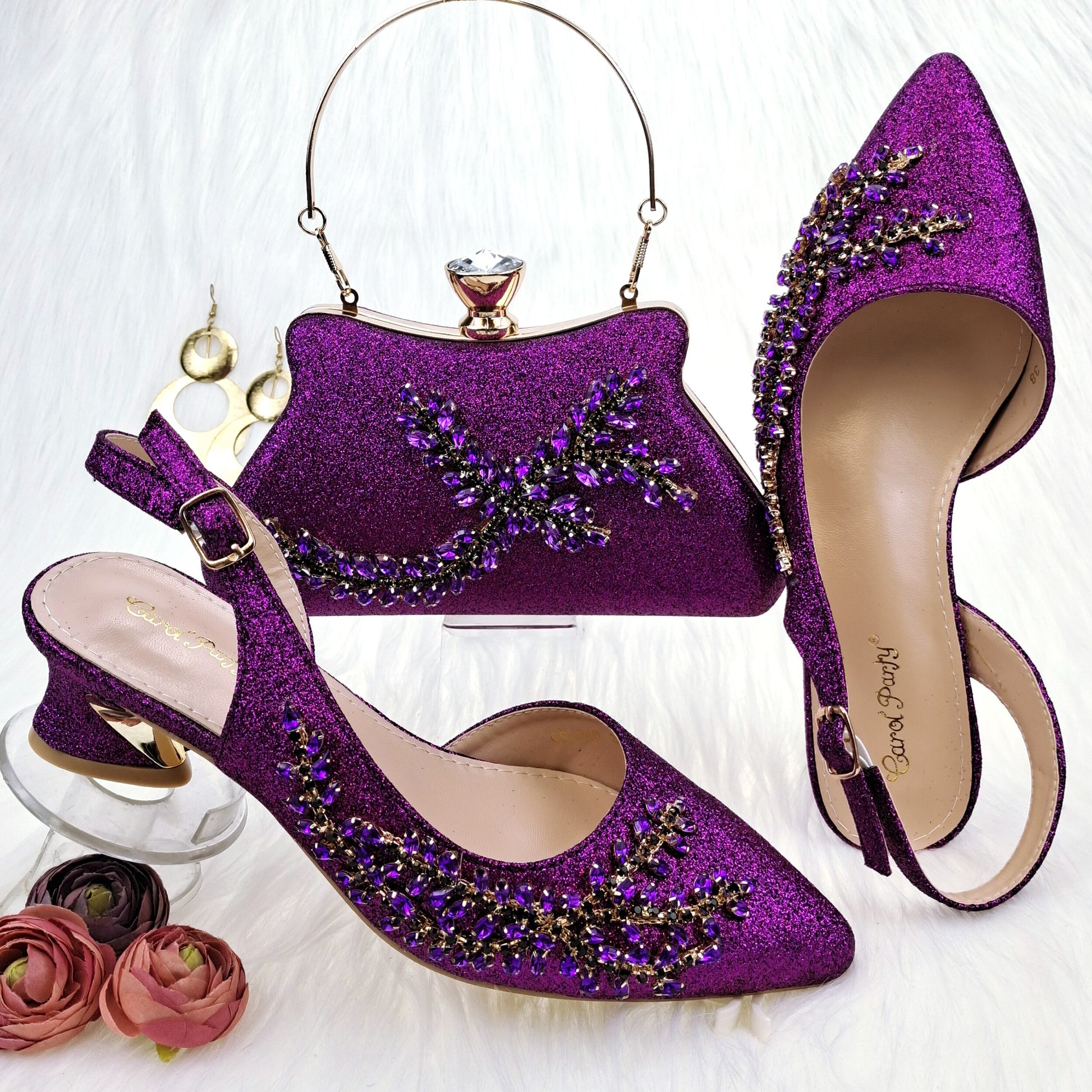 Scarpe e Borsa Fatte a Mano in Stile Popolare in Africa con Design Italiano Elegante e Colori Multipli per Feste/Matrimoni - Bridetobe.it