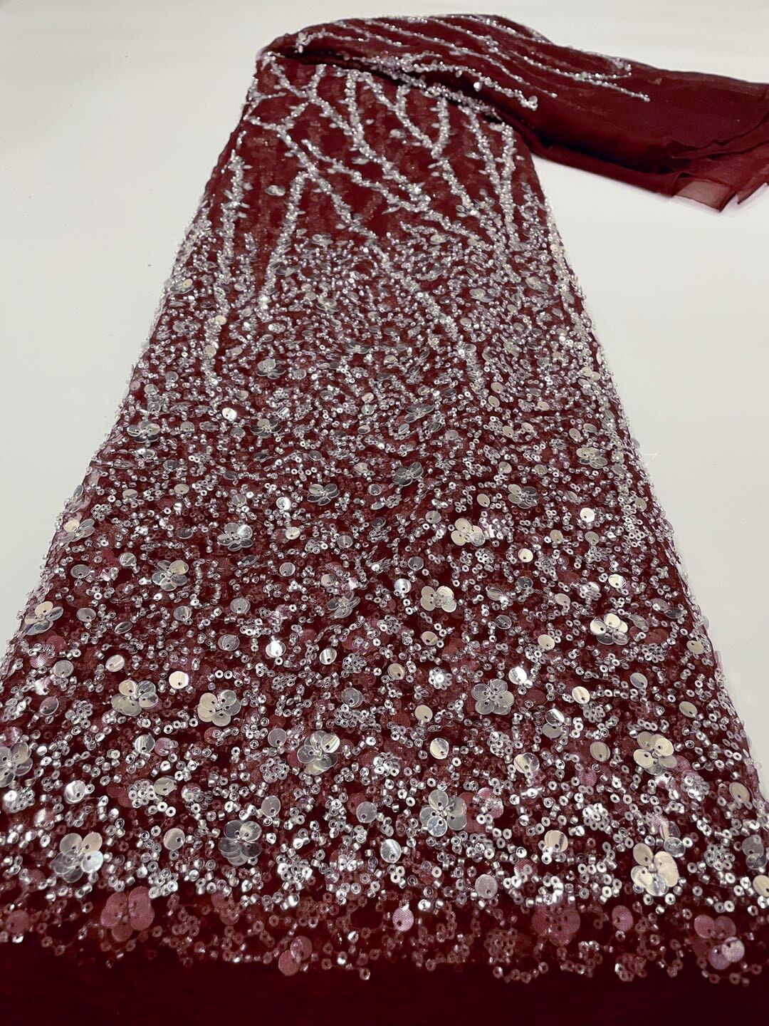 Elegante abito da sera a sirena rosa per donna 2023 maniche lunghe collo alto perline paillettes abiti da cerimonia per ballo di fine anno - Bridetobe.it