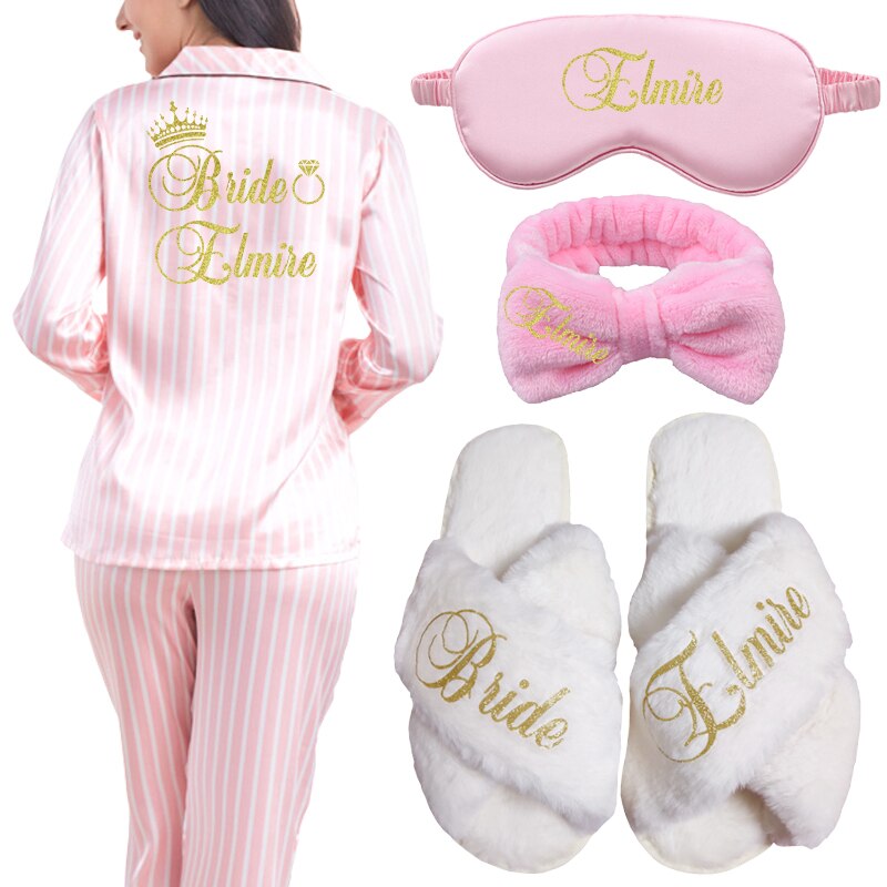 Set Pigiama Seta Finta Personalizzato con Nome per Matrimonio: Comfort e Stile - Bridetobe.it