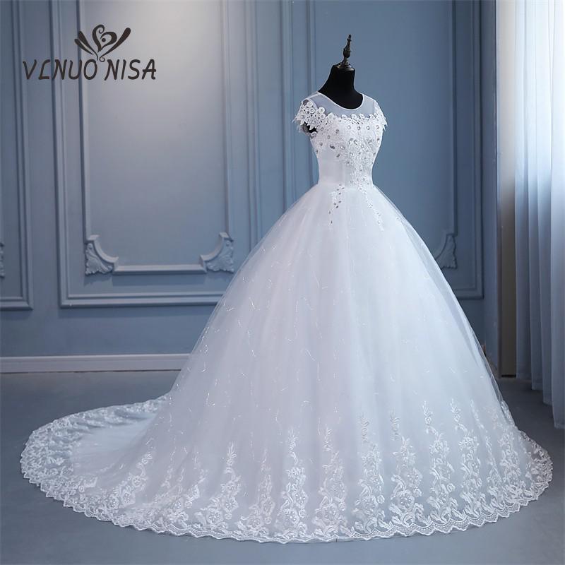 Abito da sposa principessa di lusso con scollo a O 2023 - Bridetobe.it