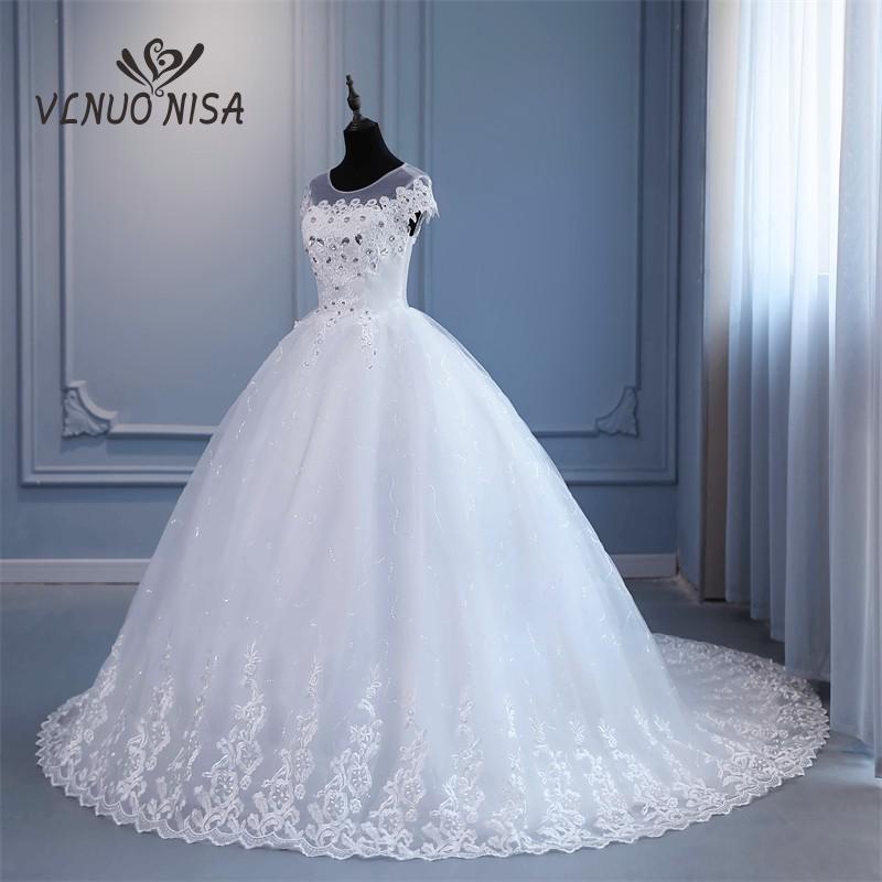 Abito da sposa principessa di lusso con scollo a O 2023 - Bridetobe.it