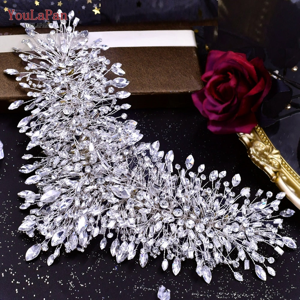Accessori acconciature sposa di lusso in cristalli con strass" - Bridetobe.it