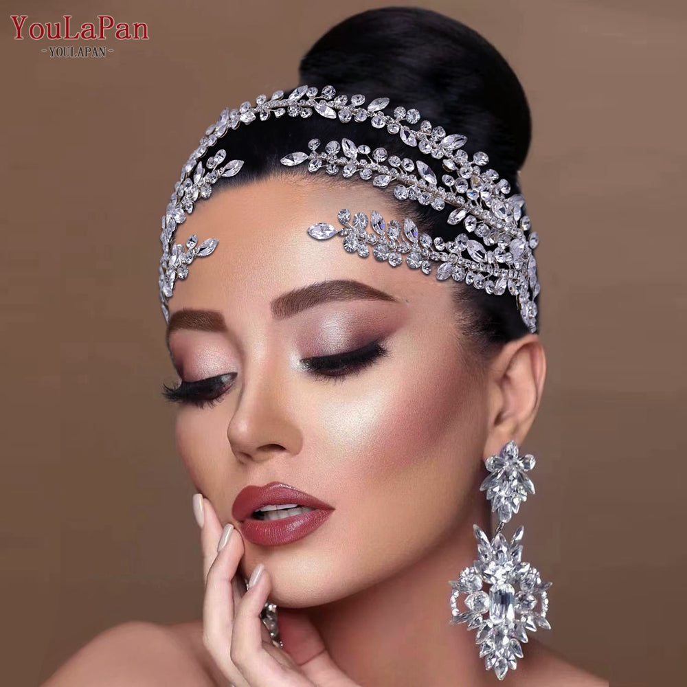 Fascia per Capelli Nuziale di Lusso a Forma di Fiore Fatto a Mano con Strass - Bridetobe.it