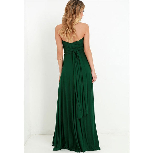 Sexy maxi abiti da damigella d'onore Abiti lunghi da festa multiway Swing Dress convertibile Infinity Robe damigelle d'onore Boho abito da donna - Bridetobe.it