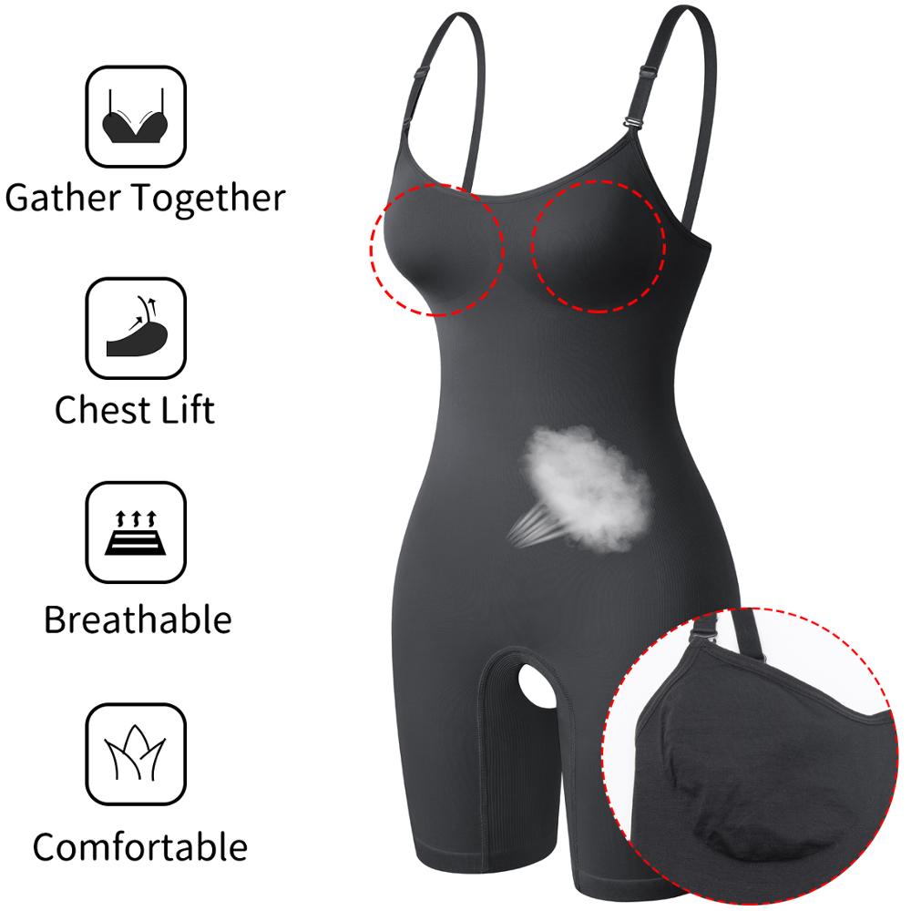 Body Shaper Intimo Modellante a Tutta Lunghezza per Donna, Controllo Addominale, Modellatura del Corpo, Sollevamento Glutei, Dimagrimento delle Cosce, Modellatori Addominali