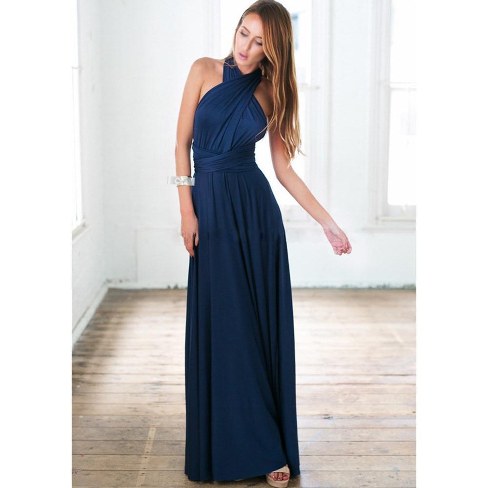 Sexy maxi abiti da damigella d'onore Abiti lunghi da festa multiway Swing Dress convertibile Infinity Robe damigelle d'onore Boho abito da donna - Bridetobe.it