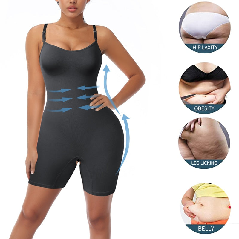 Body Shaper Intimo Modellante a Tutta Lunghezza per Donna, Controllo Addominale, Modellatura del Corpo, Sollevamento Glutei, Dimagrimento delle Cosce, Modellatori Addominali